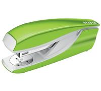 Leitz 50951054 Stapler, 30 Sheet Capacity, Ergonomic Metal Body, Includes Staples, WOW Range, Green