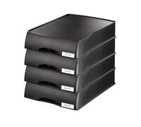 Leitz 52100095 - desk trays (Black, Polystyrene)