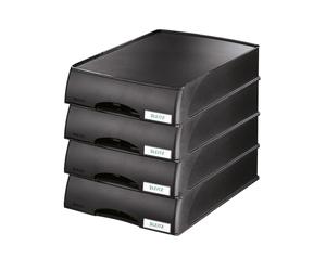 Leitz 52100095 - desk trays (Black, Polystyrene)