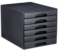 Leitz 52120095 6 A4 Drawer Cabinet, Organiser, Plus Range, Black