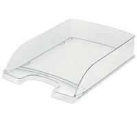 Leitz A4 Letter Tray, Transparent Smoked Grey, Plus Range, 52260092