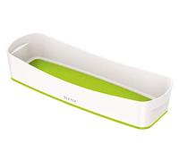 Leitz 52581054 MyBox Organiser Tray Long, Storage, Waterproof, White/Green
