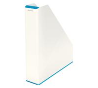 Leitz TS-120556 Wow Range A4 Duo Colour Magazine File, 73mm x 318mm x 272mm, Blue