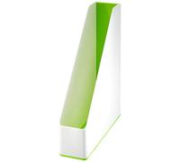 Leitz 53621054 A4 Magazine File, Wow Range, Dual Colour White/Green