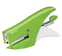 Leitz 55311054 Stapling Pliers, 15 Sheet Capacity, Ergonomic Metal Body, Includes Staples, WOW Range, Green