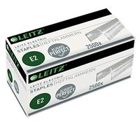 Leitz 55690000 E2 Staples for Electric Staplers, 2500 Staples, Extra Strong Steel, 6 mm, 20 Sheet Capacity