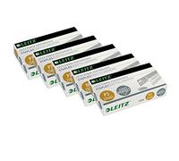 Leitz 55700000 Staples (24/6 mm) Galvanised Pack of 1000 (5 Packs, 24/6 mm)