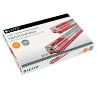 Leitz 55940000 K12 Stapler Cartridge, Strong Steel, Length 12 mm, 1050 Staples, 80 Sheet Capacity - Red