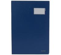 Leitz 57000135 Expandable Signature Book with 20 Card Dividers, A4, Blue, 570000