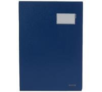 Leitz 57000135 Expandable Signature Book with 20 Card Dividers, A4, Blue, 57000035