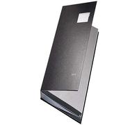 Leitz 57000195 Expandable Signature Book with 20 Card Dividers, A4, Black, 57000095