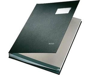 Leitz 57000195 Expandable Signature Book with 20 Card Dividers, A4, Black, 57000095
