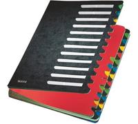 Leitz 59140095 A4 Colour Desk Organiser, 24 Dividers, Black
