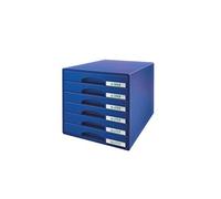 Leitz 6 A4 Drawer Cabinet, Organiser, Plus Range, Blue,52120035