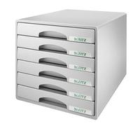 Leitz 6 A4 Drawer Cabinet, Organiser, Plus Range, Grey,52120085