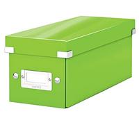 Leitz WOW Click & Store CD Storage Box. with Label Holder. Green