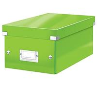 Leitz WOW Click & Store DVD Storage Box. with Label Holder. Green