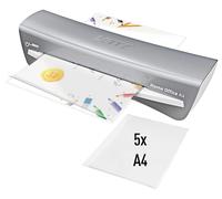 Leitz 73681089 iLam A4 Laminator, Ideal for Home Office - Metallic Dark Grey
