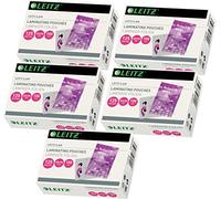 Leitz 7369 Laminating Pouches, Business Card 125mic 60 x 90 mm Pack of 500)