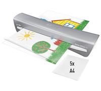 Leitz 74401089 iLam A3 Laminator, Ideal for Home Office - Metallic Dark Grey