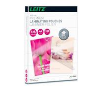 Leitz 74810000 Laminating Pouches Made of 125 Micron Thick Material (Transparent, Glossy, A4 and UDT), Pack of 100