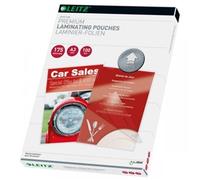 Leitz 74900000 Laminating Pouches Made of 175 Micron Thick Material (Transparent, Glossy, A3 and UDT) - Pack of 100