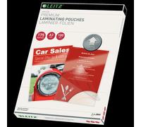 Leitz 74900000 Laminating Pouches Made of 175 Micron Thick Material (Transparent, Glossy, A3 and UDT) - Pack of 100