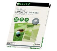 Leitz 749200000 Laminating Pouches Made of 80 Micron Thick Material (Transparent