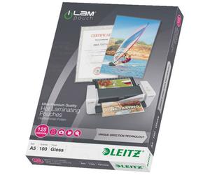 Leitz 7493 Laminate Sheets A5 125 micron glossy 100 pcs