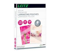 Leitz 74930000 Laminating Pouches Made of 125 Micron Thick Material (Transparent, Glossy, A5 and UDT) - Pack of 100