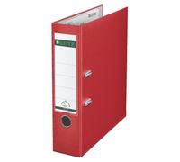 Leitz 80mm Spine A4 180 Degree Plastic Lever Arch File - Red Single Red