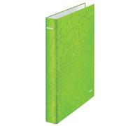 Leitz A4 2 Ring Binder, Holds up to 230 Sheets, WOW Range, 25 mm Spine, Green, 42410054