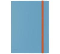 Leitz A4 3- Flap Folder with Pocket, 150 Sheet Capacity, Cosy Range, Calm Blue, 46190061