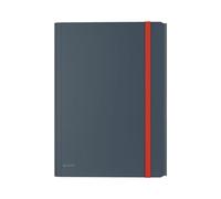 Leitz A4 3- Flap Folder with Pocket, 150 Sheet Capacity, Cosy Range, Velvet Grey, 46190089
