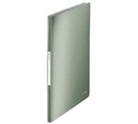 Leitz A4 Display Book, 20 Pockets, 40 Sheet Capacity, Transparent Pockets, Celadon Green, Style Range, 39580053 (Pack of 6)
