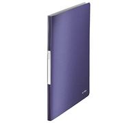 Leitz A4 Display Book, 20 Pockets, 40 Sheet Capacity, Transparent Pockets, Titan Blue, Style Range, 39580069
