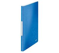 Leitz A4 Display Book, 40 Pockets, 80 Sheet Capacity, Transparent Pockets, Metallic Blue, WOW Range, 46320036