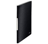 Leitz A4 Display Book, 40 Pockets, 80 Sheet Capacity, Transparent Pockets, Satin Black, Style Range, 39590094