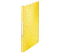 Leitz A4 Display Book, 40 Pockets, 80 Sheet Capacity, Transparent Pockets, Yello