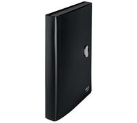 Leitz A4 Expanding Concertina File with 5 Compartments, 250 Sheet Capacity, 100% Recyclable, Opaque Plastic, Eco Friendly, Recycle Range, 46240095, Dark Blue