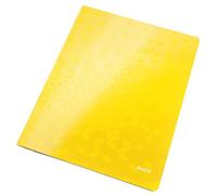 Leitz A4 Flat File Folder WOW Document Storage Organisation Yellow 10 Pack