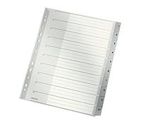 Leitz A4 index, cardboard cover and 10 plastic dividers, tablets with numbers pr