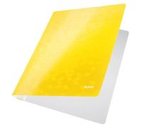 Leitz A4 Laminated Card Report Files, 250 Sheet Capacity, Yellow, WOW Range, 30010016
