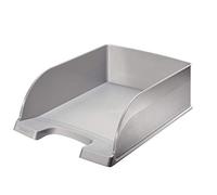 Leitz A4 Letter Tray, Jumbo, Silver, Plus Range, 52330084