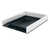 Leitz A4 Letter Tray, White/Black, WOW Range, 53611095