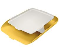 Leitz Cosy Letter Tray with Desk Organiser Warm Yellow 52590019