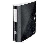 Leitz A4 Lever Arch File Active, Black, Curved spine 75mm width, Elastic fastening, Light polyfoam, WOW Range, 11060095