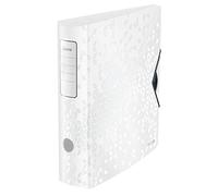 Leitz A4 Lever Arch File Active, White, Curved spine 75mm width, Elastic fastening, Light polyfoam, WOW Range, 11060001