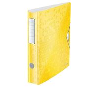 Leitz Lever Arch File Active WOW A4 65mm Curved Spine Yellow Elastic Fastening 11070016