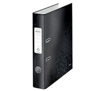 Leitz A4 Lever Arch File, Black, 50 mm spine width, WOW Range, 10060095